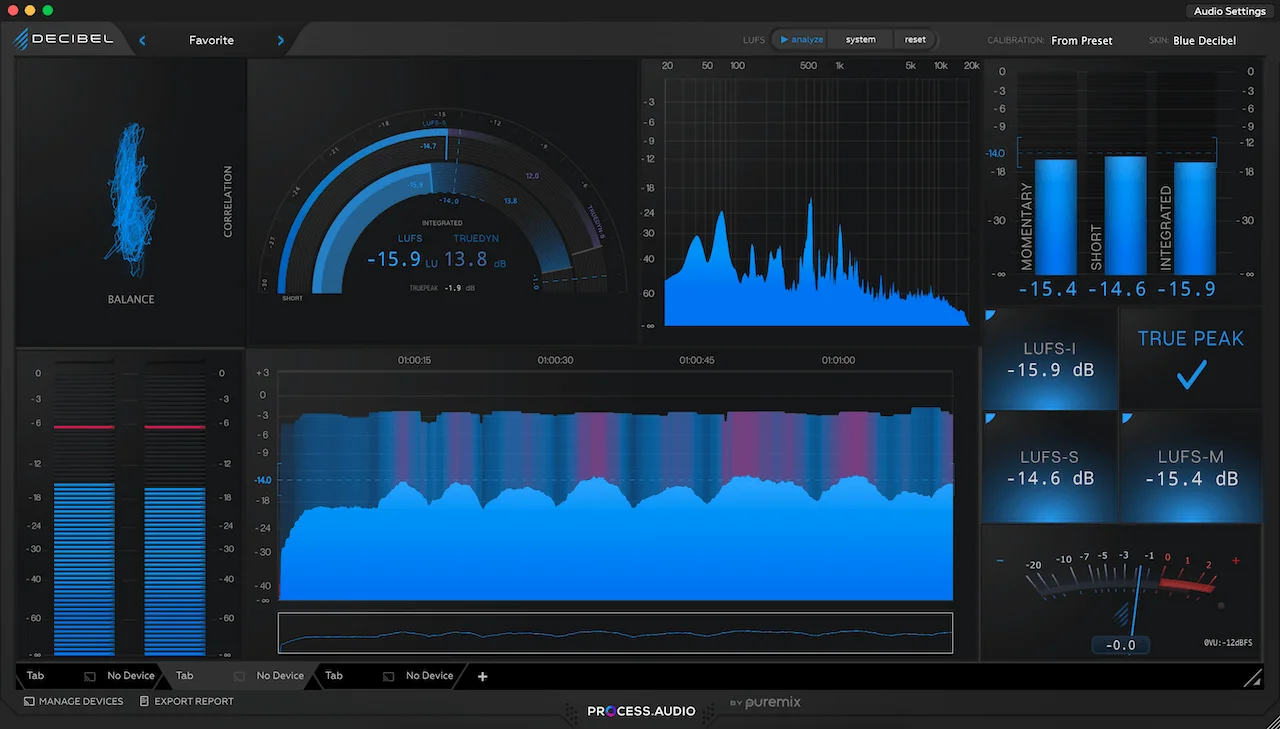 Decibel plugin interface
