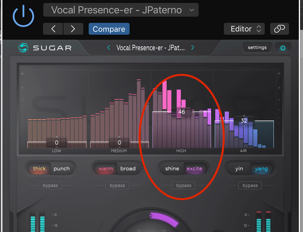 Sugar vocal enhancer