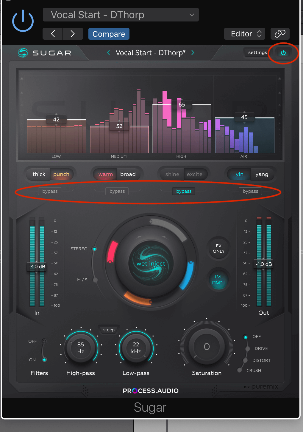 Sugar vocal enhancer