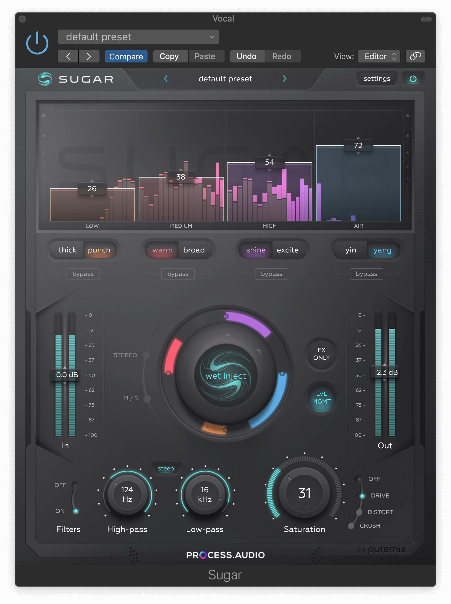 Sugar vocal enhancer